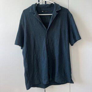 Men's Button Down Short Shirt
